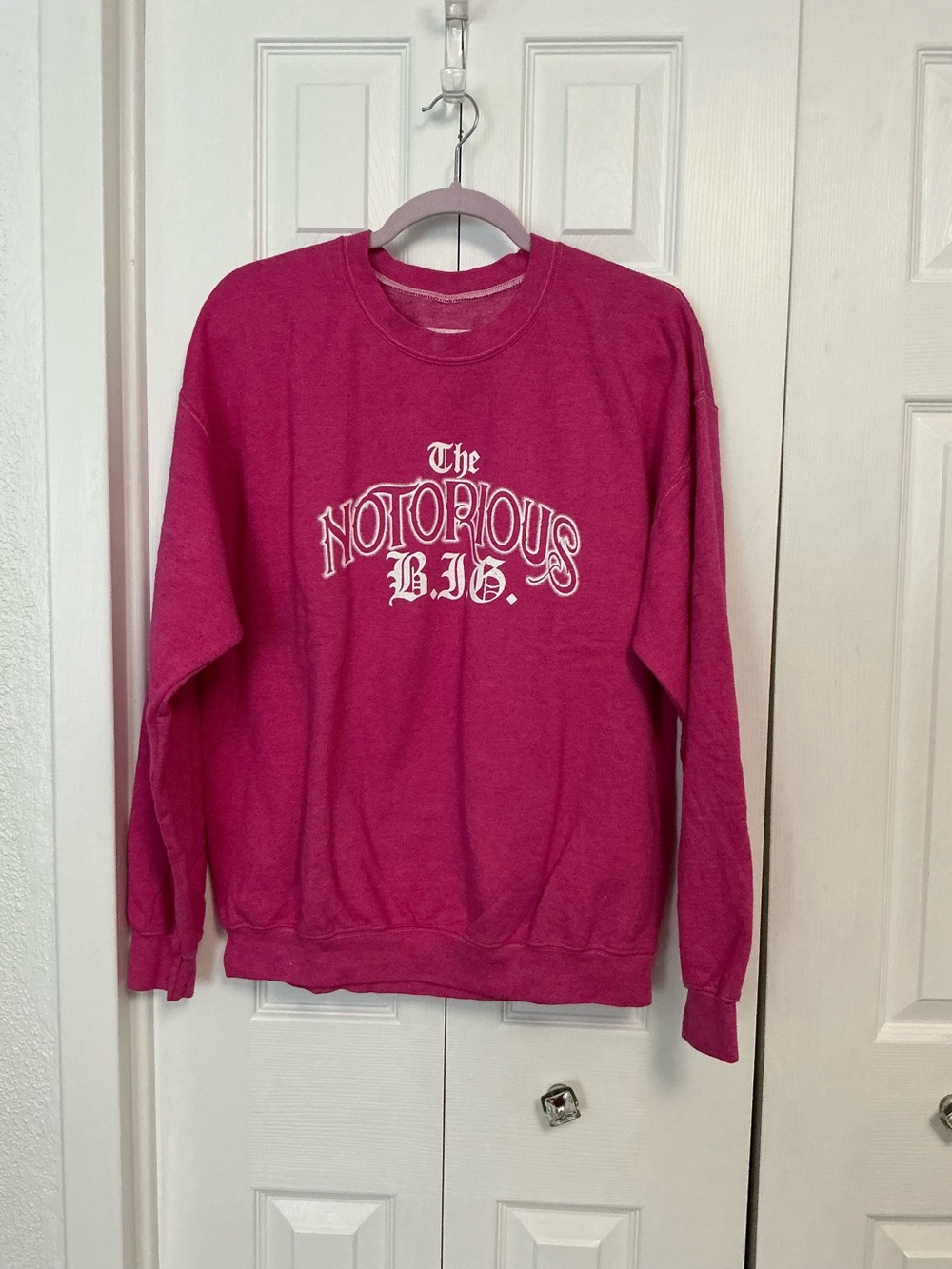 The Notorious B.I.G. Pink Crewneck Sweatshirt